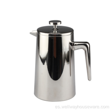 French Coffee Press: acero inoxidable 100%